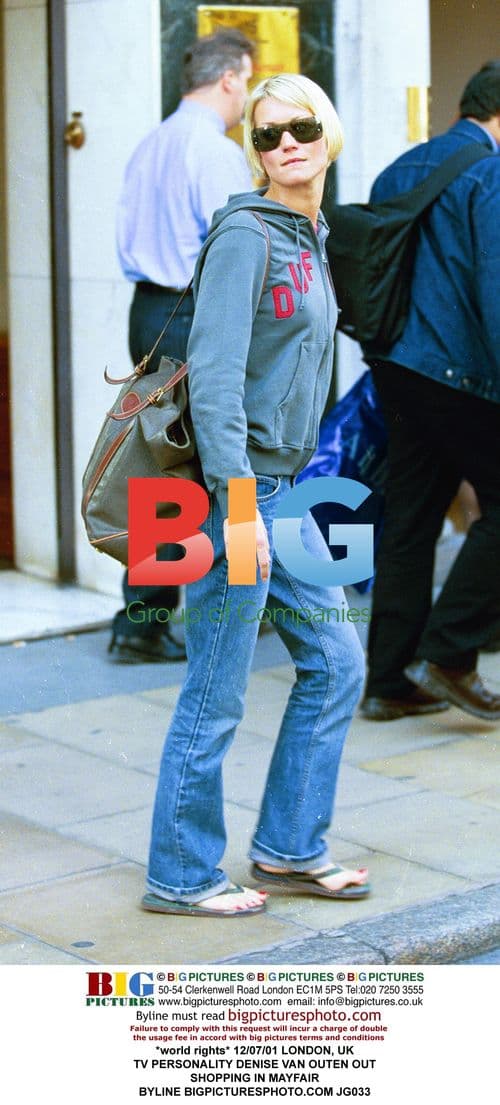 Denise Van Outen Shopping in Mayfair