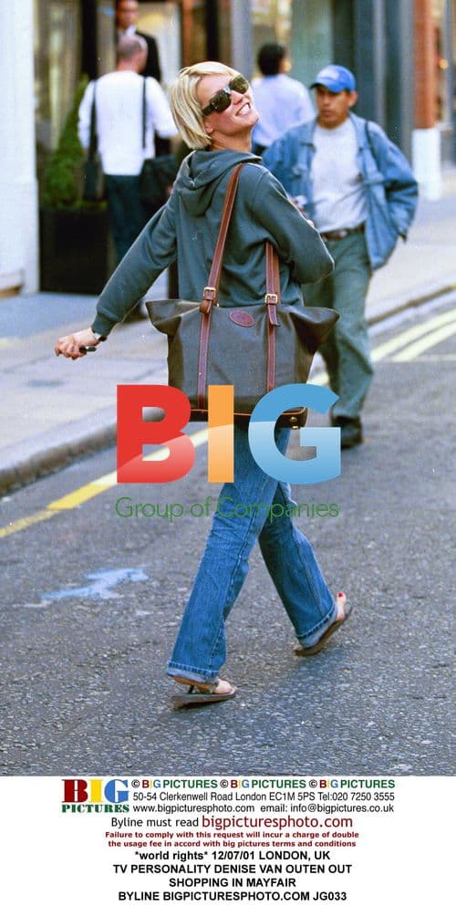 Denise Van Outen out shopping in Mayfair