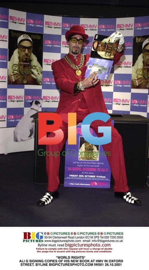 Ali G Signing New Book at HMV