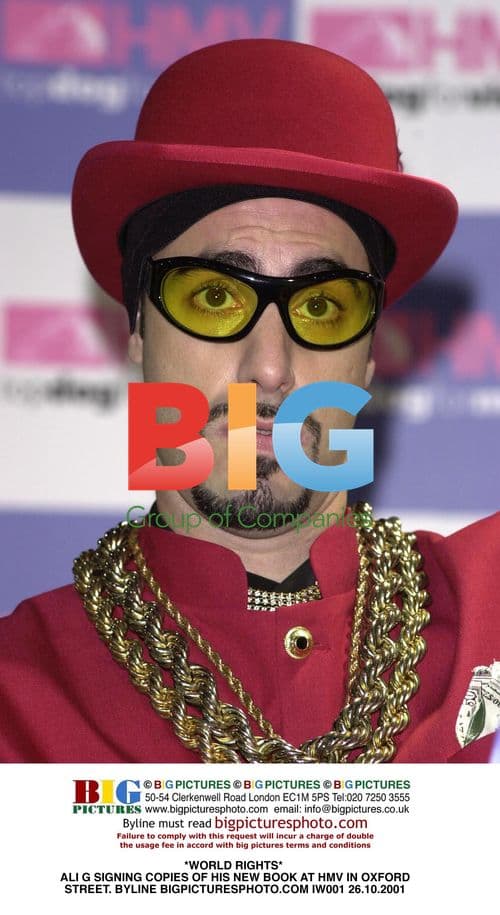 Ali G Signing New Book Copies at HMV