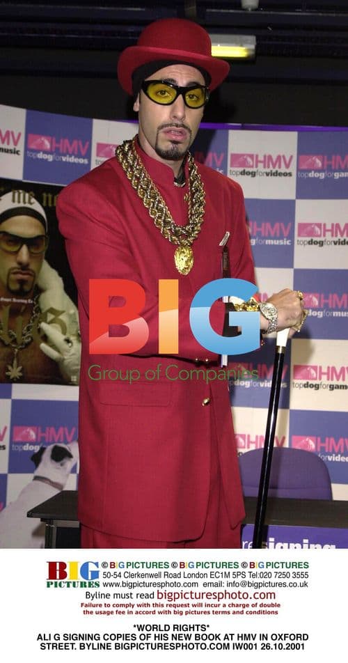 Ali G Signing New Book at HMV