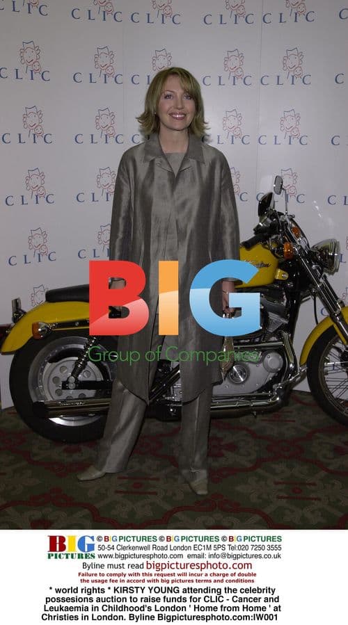 KIRSTY YOUNG at celebrity auction for CLIC charity