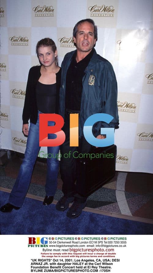 Desi Arnaz Jr. and daughter Haley at Carl Wilson Foundation Benefit
