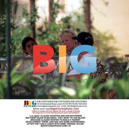 Claudia Schiffer and Boyfriend in Majorca