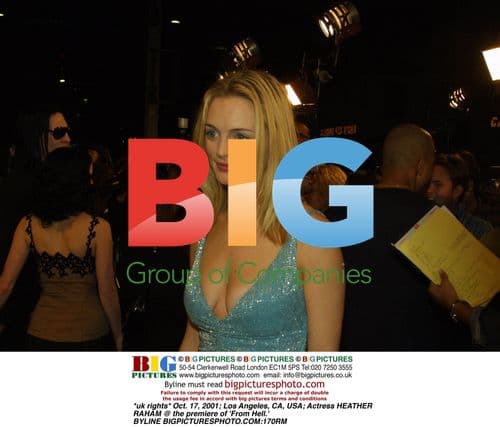 Heather Graham at 'From Hell' premiere