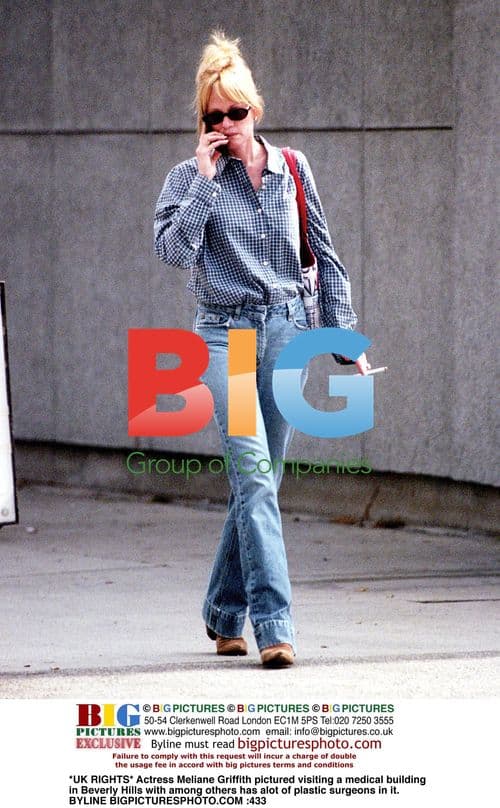 Meliane Griffith visits medical building in Beverly Hills