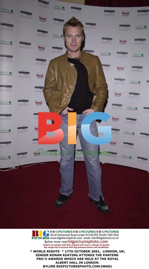 Ronan Keating at Pantene Pro-V Awards