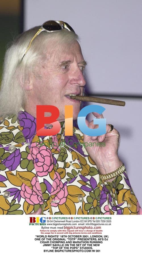 Jimmy Savile on the set of TOTP