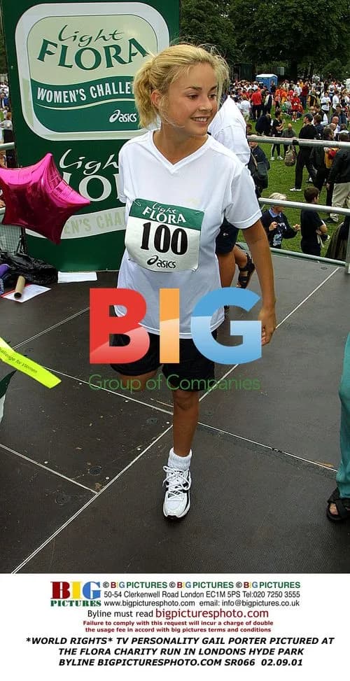 Gail Porter at Flora Charity Run in London