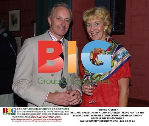 Neil and Christine Hamilton at Oyster Open