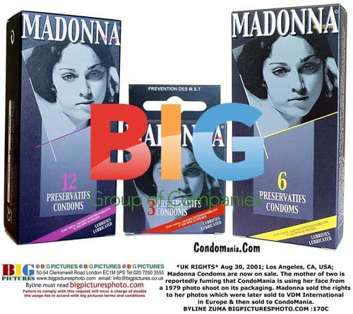 Madonna Condoms on Sale