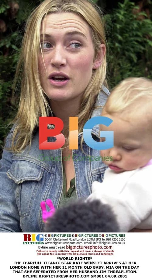 Kate Winslet with baby Mia