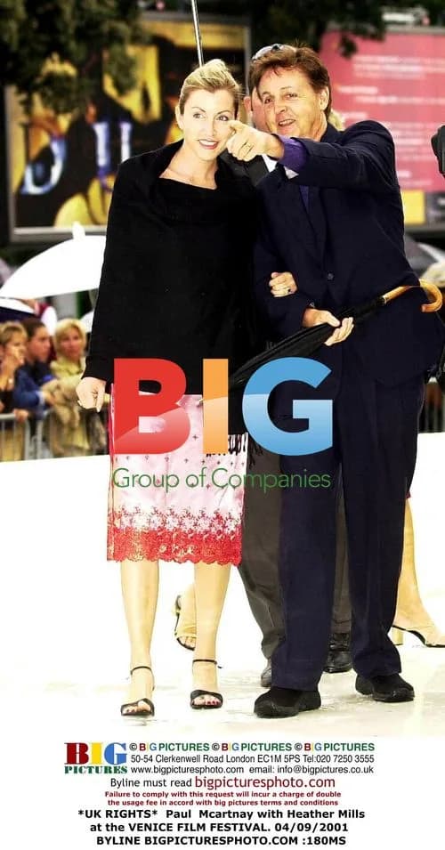 Paul Mcartnay and Heather Mills at Venice Film Festival