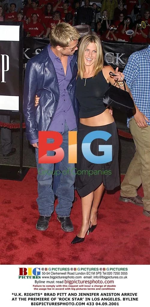 Brad Pitt and Jennifer Aniston at 'Rock Star' Premiere