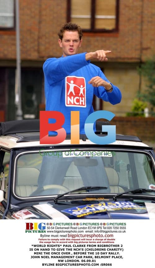 Paul Clarke from Big Brother 2 at NCH charity event