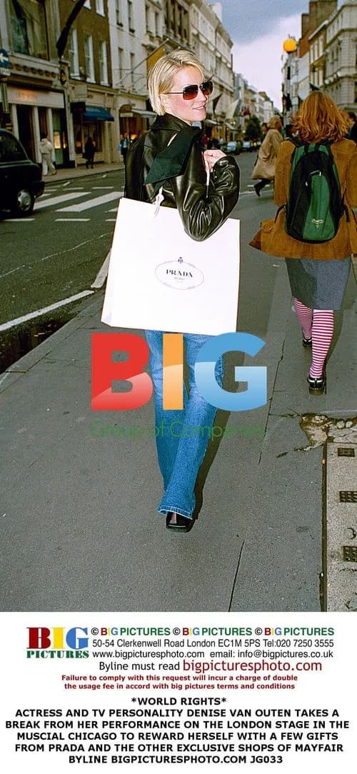 Denise Van Outen Shopping in Mayfair