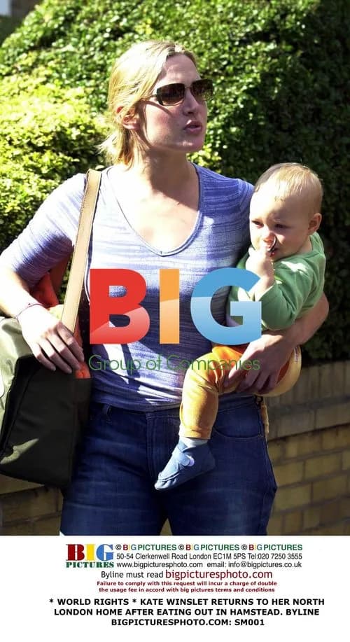 Kate Winslet Leaves North London Home With Baby Mia