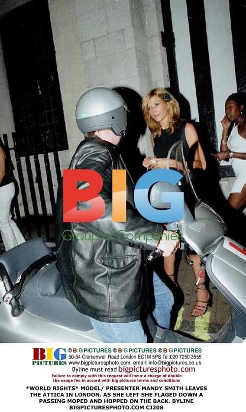 Mandy Smith Leaves London's Attica on Moped