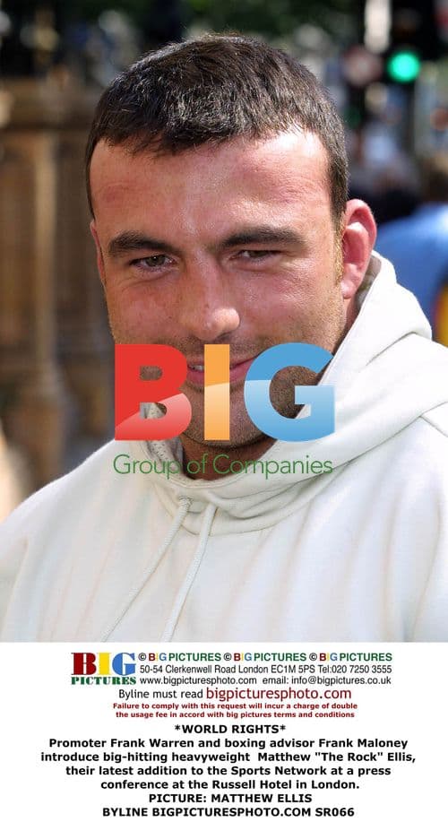 Frank Warren introduces Matthew "The Rock" Ellis