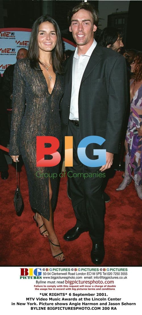 Angie Harmon and Jason Sehorn at MTV Video Music Awards