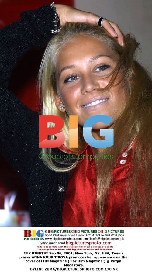 ANNA KOURNIKOVA promotes FHM Magazine cover