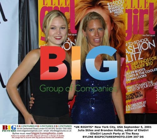 Julia Stiles and Brandon Holley at ElleGirl Launch