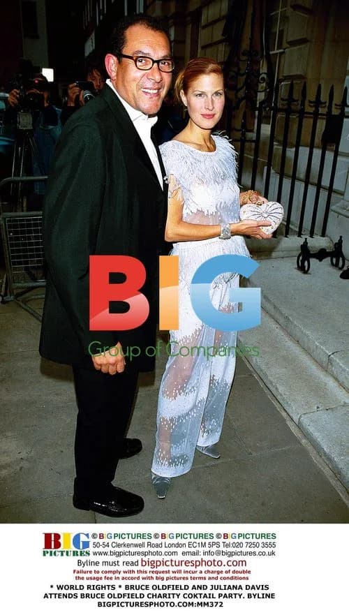 Bruce Oldfield and Juliana Davis at Charity Cocktail Party