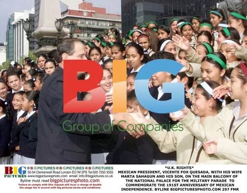 Mexican President Vicente Fox at Independence Day Parade
