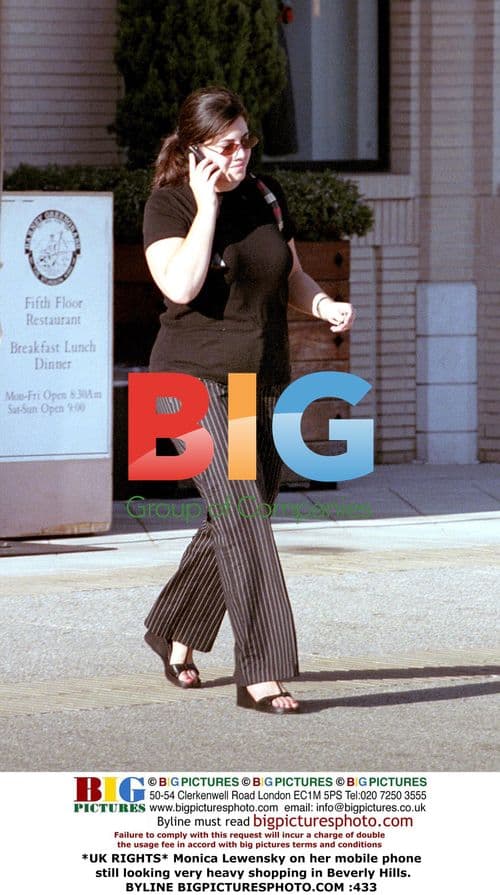 Monica Lewensky shopping in Beverly Hills