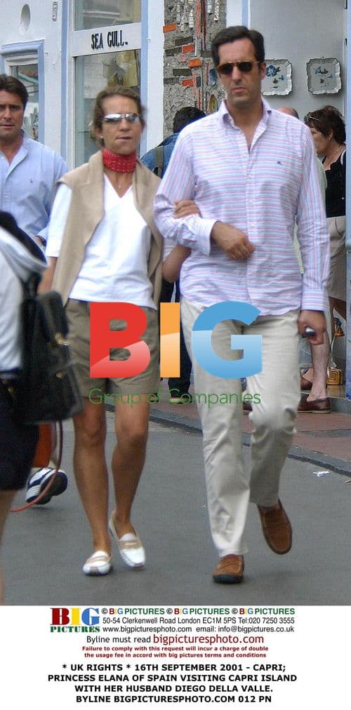 Infanta di Spagna and Husband in Capri