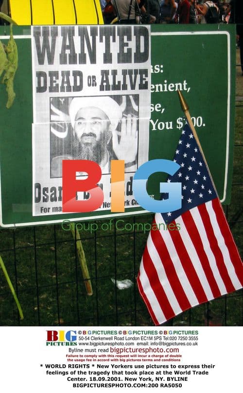 New Yorkers expressing feelings after WTC tragedy