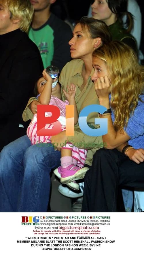 Pop star Melanie Blatt at London Fashion Week