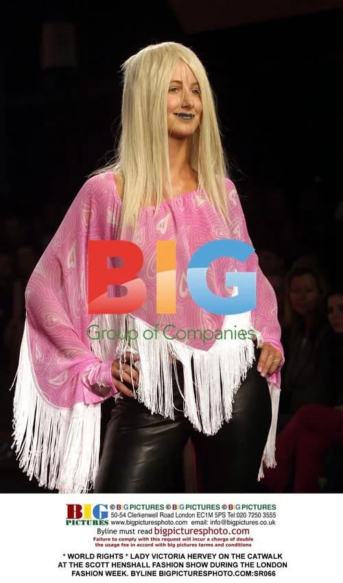 Lady Victoria Hervey at Scott Henshall Fashion Show
