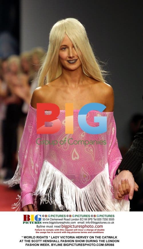 Lady Victoria Hervey at Scott Henshall Fashion Show