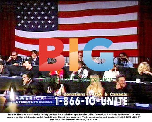 Stars unite for America: A Tribute To Heroes telethon