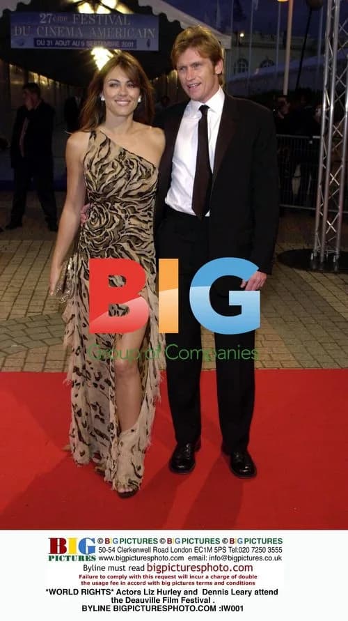 Liz Hurley and Dennis Leary at Deauville Film Festival