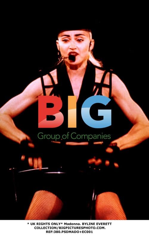 Madonna on set with Warren Beatty