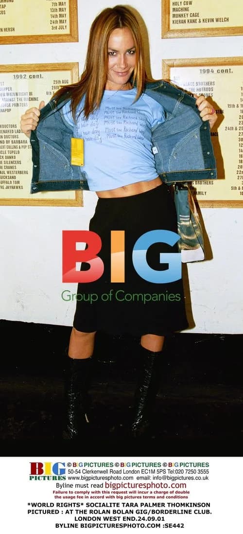 Tara Palmer Tomkinson at Rolan Bolan Gig