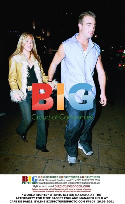 Atomic Kitten Natasha at Mike Basset England Manager Afterparty