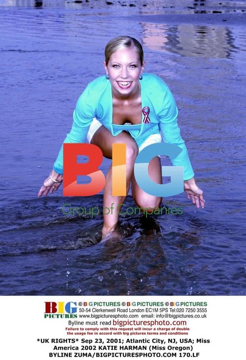 Miss America 2002 Katie Harman at Press Conference