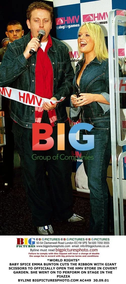 Baby Spice Opens HMV in Covent Garden