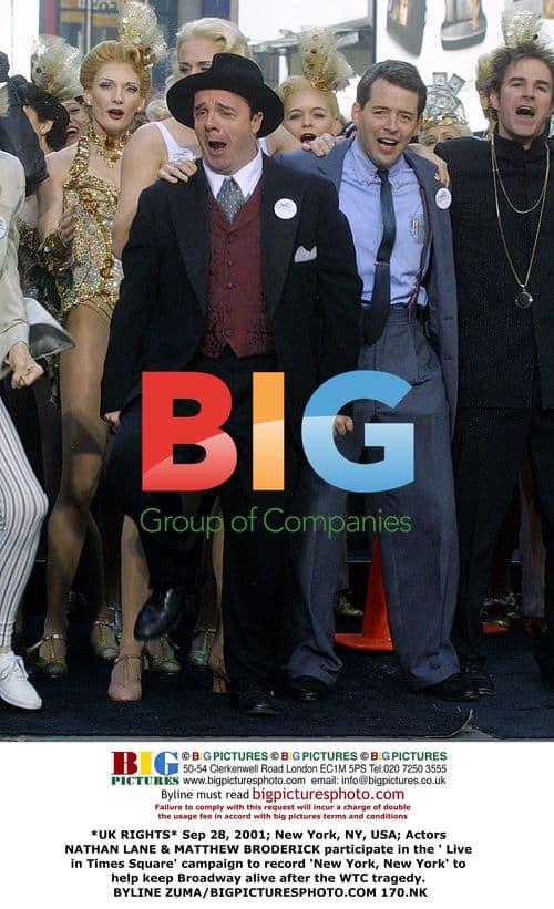 NATHAN LANE & MATTHEW BRODERICK in Times Square campaign