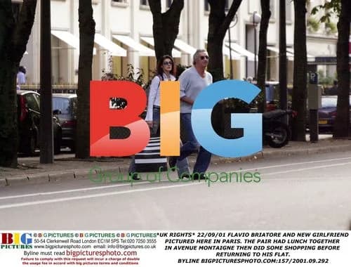 Flavio Briatore and New Girlfriend in Paris