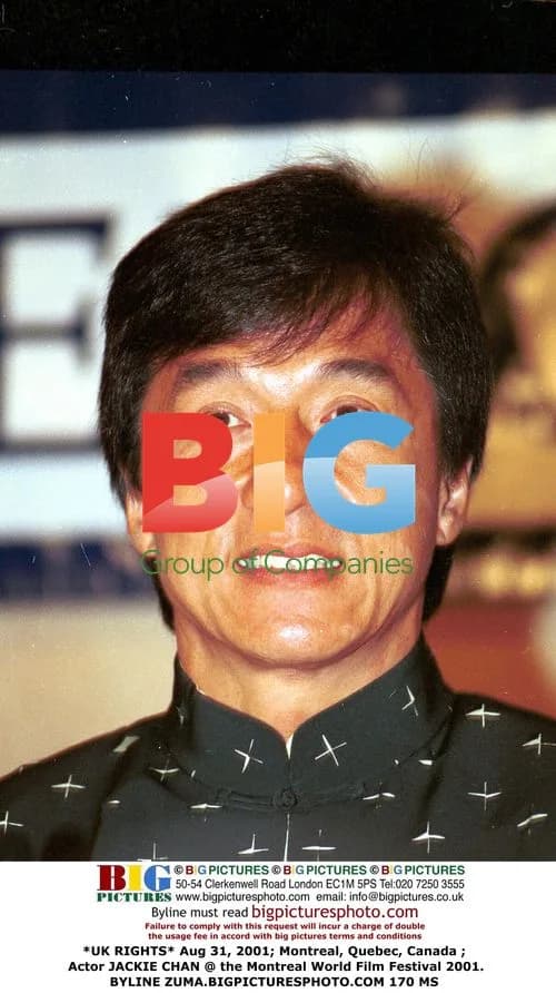 Jackie Chan at Montreal Film Festival 2001
