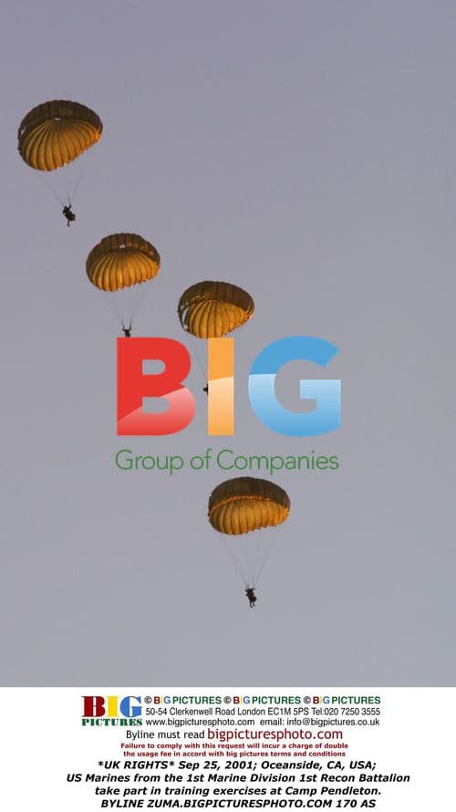 US Marines Training at Camp Pendleton