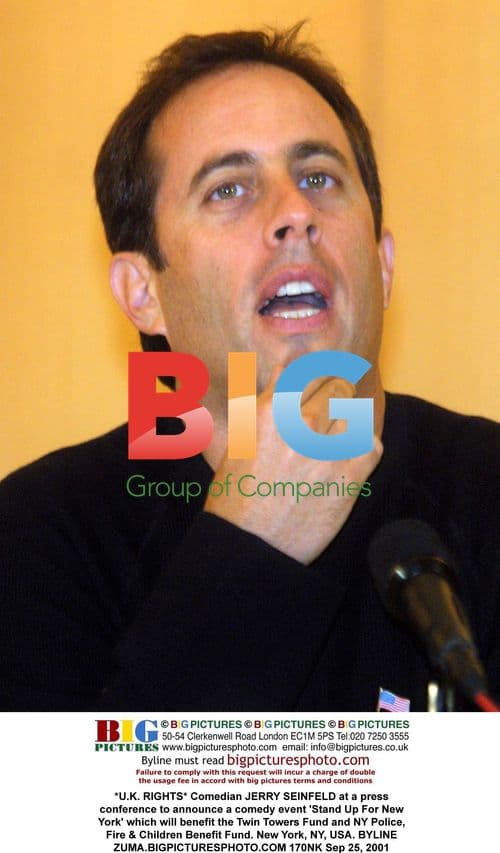 Jerry Seinfeld at 'Stand Up For New York' press conference