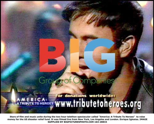 Enrique Iglesias at "America: A Tribute To Heroes" telethon