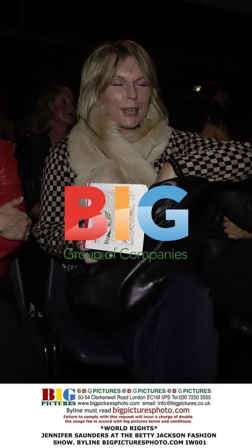 Jennifer Saunders at Betty Jackson Fashion Show