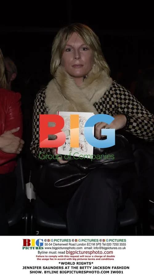 Jennifer Saunders at Betty Jackson Fashion Show