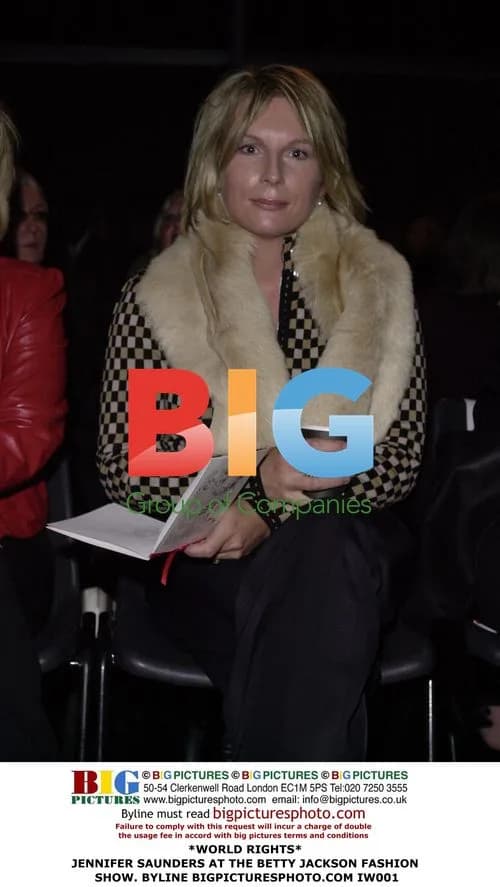 Jennifer Saunders at Betty Jackson Fashion Show